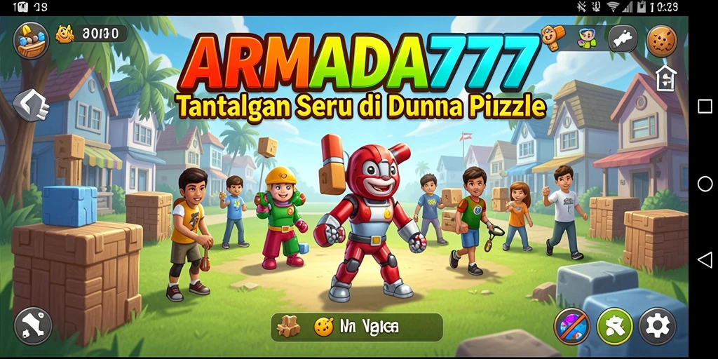 Tampilan gameplay ARMADA777 yang menarik dengan berbagai tantangan puzzle.