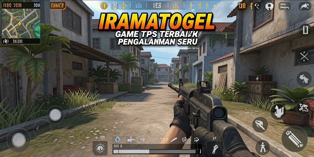 Screenshot gameplay IRAMATOGEL menunjukkan aksi TPS yang mendebarkan.