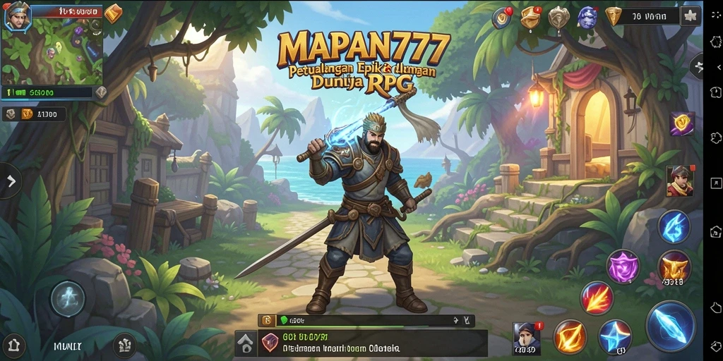 Tampilan gameplay seru di dunia RPG MAPAN777.