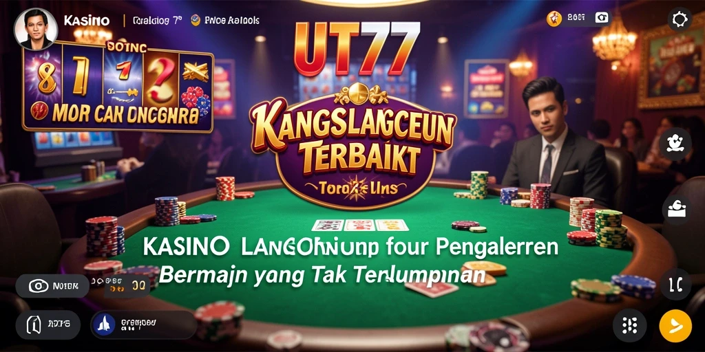 Tampilan gameplay Live Casino yang menarik dan interaktif di UT77.
