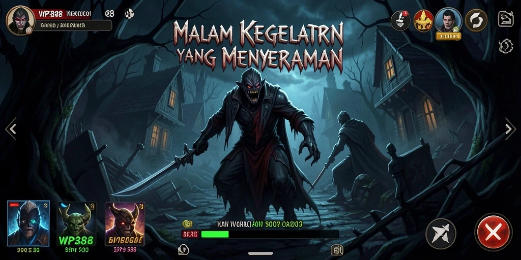 Gambaran gameplay WP888 yang menyeramkan dan penuh ketegangan.